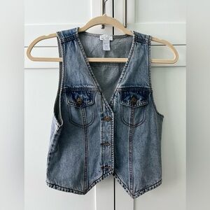 West of Melrose denim vest